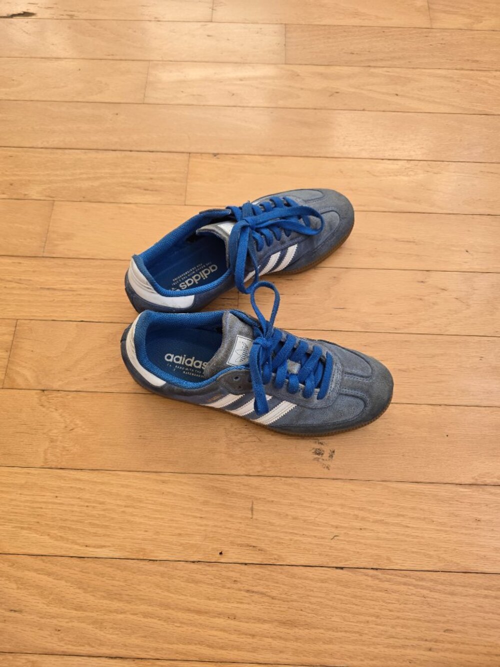 Adidas | Samba ADV 'Blue Bird Gum' suede skater sneakers | WMS 8 - Picture 4 of 11